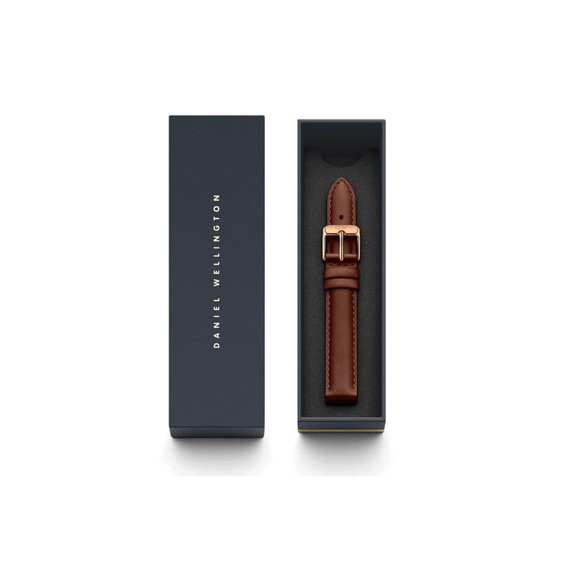 Daniel Wellington Women's Watch Straps One Size, Brown, Rose Gold