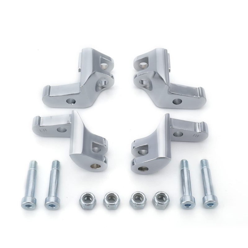 TIGERSGATE Driver Floorboard Relocation Brackets Compatible with 2014-2023 Harley Some