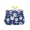 倭物や　カヤ 【Kaya】 Retro Eastern Europe Motif Double GAMAGUCHI Clasp Purse,7JMP9104,Blue.,