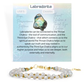 Farfume Bracelet for Women with Gemstone Beads, Chakra, 4 mm Real Natural Crystal Stones, Jewellery Gifts for Women, Stone