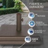 Base de paraguas de peso de EE. UU. de 40