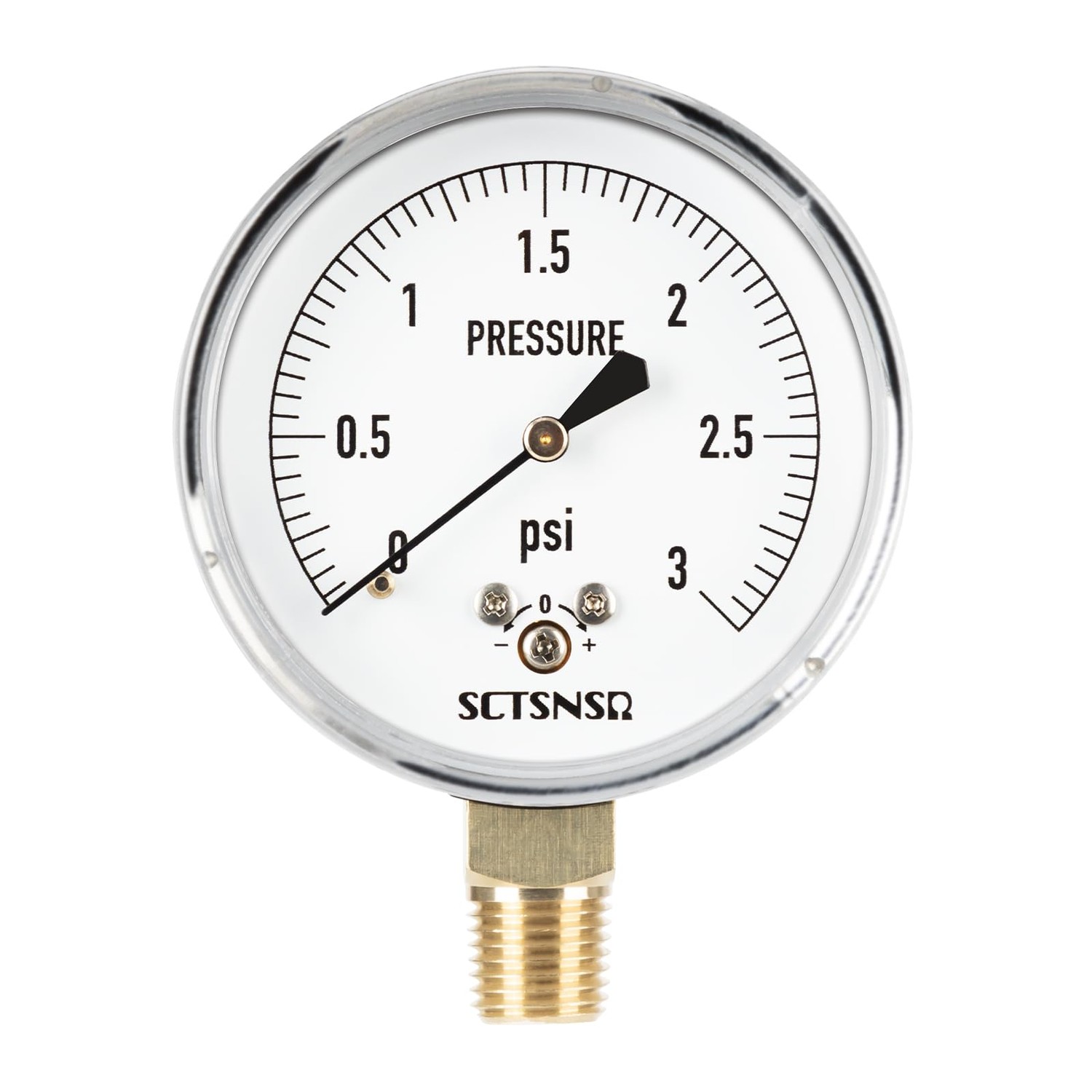 SCTSNSR 0 to 3 Psi Low Pressure Gauge, Capsule Measurement System, 2.5 ...