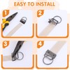 150 Pack Key Fob Hardware 1 Inch with Key Rings,