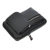 Men's Genuine Leather Multi-Pocket Travel Money Organiser Pouch HLG295 Black