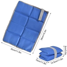 SAVOSWEET 2 Pack Camping Cushion Seat, Foam Hiking Seat Pad, Foldable Sitting Mat Waterproof for Outdoor, Picnic, Backpacking,Trekking, Stadium, Travel