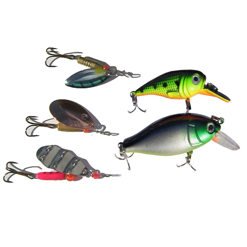Pike Fishing Spinning Tackle Box Set Including Traces Spinners Plugs