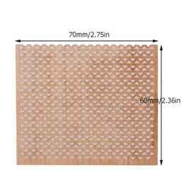 Uniquer 6Pcs Largr Wooden Candle Wicks 2.75x2.36 inch Rectangle Candle Core with Metal Bases for Wax Candles Making Craft