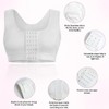 Nebility Women Front Closure Compression Bras for Post Surgery Mastectomy