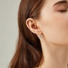 2 Pares Aretes de aro plata para mujer, aretes joyería