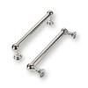 khtumeware 2 Pack Polished Nickel Cabinet Pulls 3-1/2 Inch(89MM) Hole