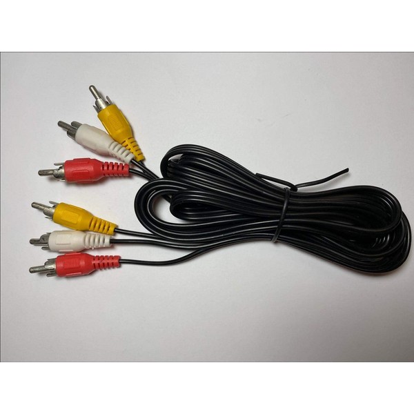 DIXIETREE Replacement Double Ended 3x RCA Fono Cable Lead Red