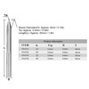 4Pcs VShaped Carving Cutter 2Edged Engraving Bit 4x0.4x15°/4x0.4x20°/4x0.4x25°/4x0.4x30°