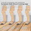 La Vane 10 inch / 25cm Wooden Furniture Legs, Set