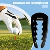 Precision Adjustable Golf Tee Height Setter Setup Tool, Golf Ball