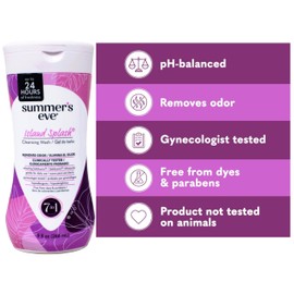 Summer's Eve Cleansing Wash for Sensitive Skin, Island Splash 9 oz