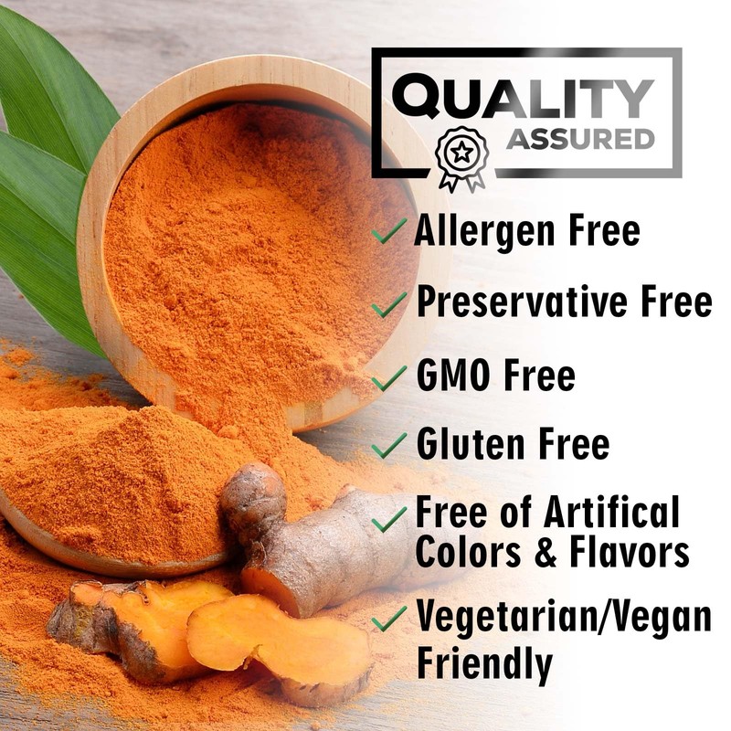 Turmeric Curcumin Supplement - 2000mg Organic Turmeric Per Serving -