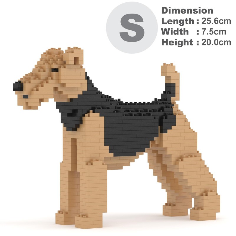 JEKCA Airedale Terrier 01S | Dog Plastic Building Blocks |