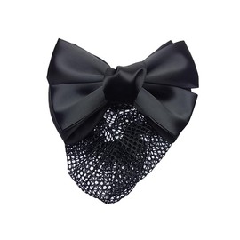 Ribbon Barrette (Chignon with Net) Simple Black