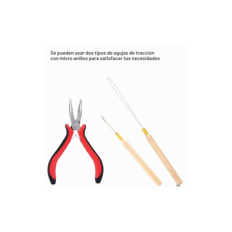Kit de herramientas para extensiones de pelucas, accesorios para extensiones
