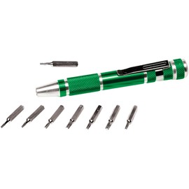 Performance Tool W9148 9-Piece Green Precision Screwdriver Set (Sold as 1 Screwdriver Set)