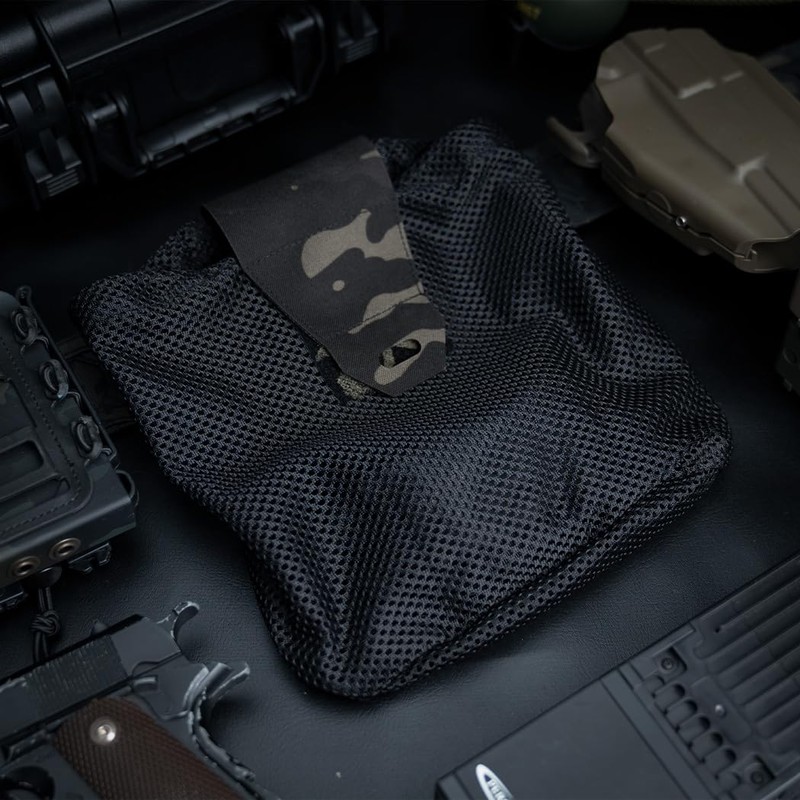 IDOGEAR Tactical Molle Dump Pouch Foldable Mag-Net Drawstring Recycle Pouch