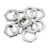 PATIKIL 10pcs M16 x 1.0 Steel Hex Nuts Metric Thread