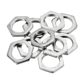 PATIKIL 10pcs M16 x 1.0 Steel Hex Nuts Metric Thread Zinc Plated Hardware Nut Screw Bolt Fastener 3mm Height