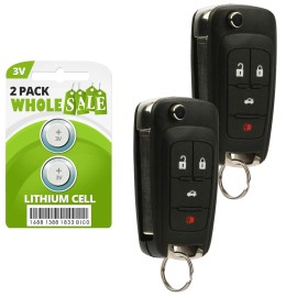 Wholesale-24-7 2 Replacement For 2010 2011 2012 2013 2014 2015 2016 GMC Terrain Key Fob Remote