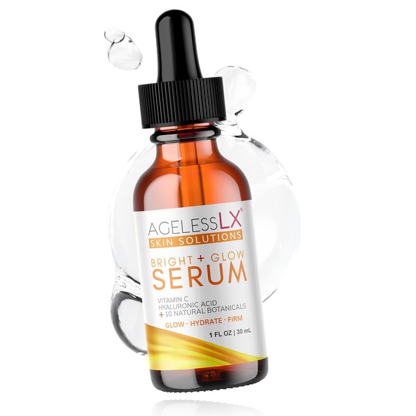 AgelessLX - Bright + Glow Face Serum - Vitamin C