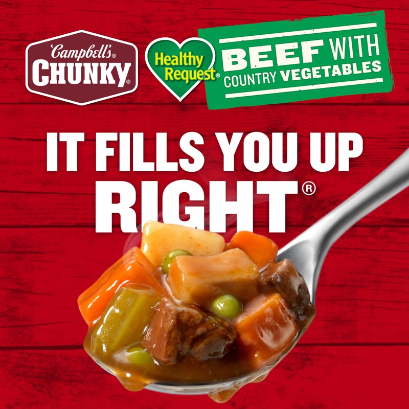 Campbell’s Chunky Healthy Request Soup, Beef Soup with Country Vegetables,