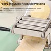 Enfmay Home Manual Dough Presser, Stainless Steel Noodle Maker Machine,