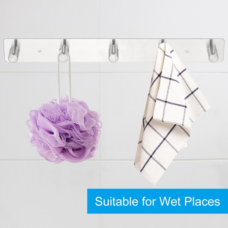 PATIKIL Wall Mounted Coat Rack 10" 304 Stainless Steel Beveled