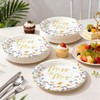 50PCS Miss to Mrs Plates 7" Wildflower Bridal Shower Disposable
