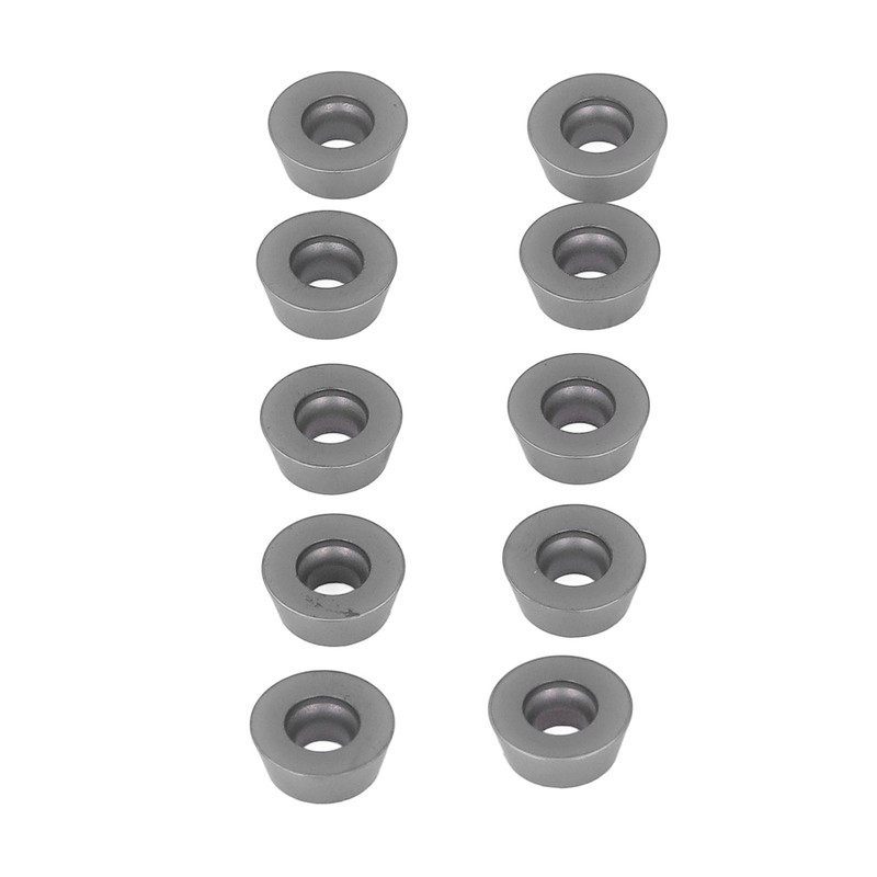 10PCS Black Coating Carbide Inserts Round CNC Turning Milling Inserts