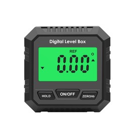 QUMOX Digital Angle Gauge Magnetic Protractor Inclinometer Level Angle Finder Angle Cube Level Box with Magnetic Base and Backlight
