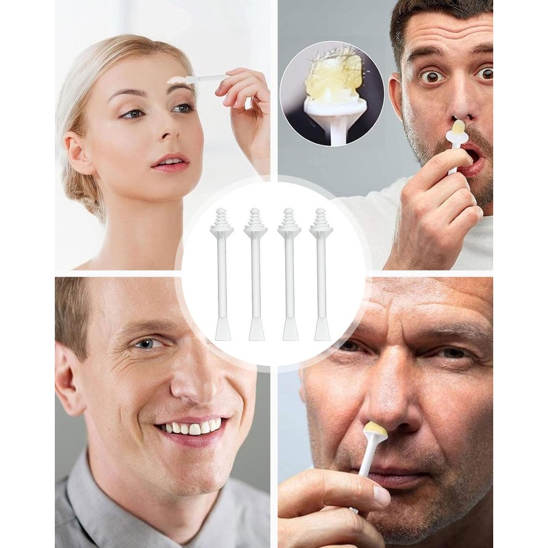 BARRU Pack of 100 Nose Hair Wax, Nose Wax Sticks