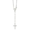 IceCarats 925 Sterling Silver Bead Rosary Necklace 18 inch Chain