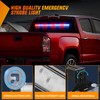 Nilight 144LED Traffic Advisor Strobe Light Bar with Controller Red