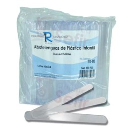RUISANCHEZ Abatelenguas Infantil De Plastico No Esteril Con 100 Pzas