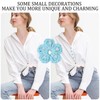 15uds Cubrebotones, 3 Estilos Adorables Cubiertas Botones Ganchillo con Forma