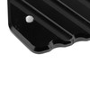 Black Motorcycle Kickstand Extension Plate Aluminium Alloy Side Stand Enlarger