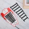 80pcs Silicone Lazy Shoelaces Elastic Black No Tie Shoe Laces