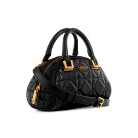GUESS Women's Mildred Bowler Mini Satchel, Crossbody, Black, One Size