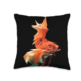 Origami Master Folding Paper Craft Origami Fox Japanese Art Paper Folding Artist Throw Pillow, 16x16, Multicolor
