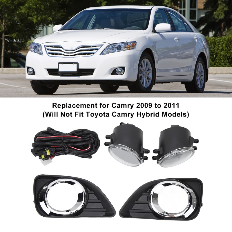 2 Pcs Fog Light Trim Set 52040 06090 Driving Front