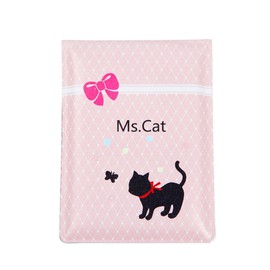 Cute Ms Cat Cushioned Folding Travel Pocket Compact Makeup Mirror Mini Organizer, V2