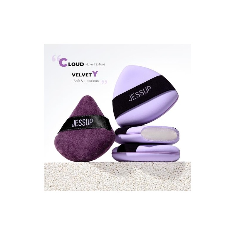 Jessup Set de Borlas Q-Soft de Doble Acción para Polvos