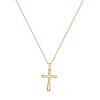 Elli Diamonds Women's Classic Cross Pendant Necklace with Diamond (0.03
