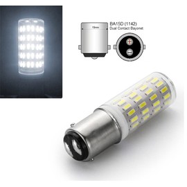 ShuoHui B15 B15D 12V-24V Bulb Bulb, B15d Bayonet Double Contact, 5W Cool White 6000K 40W Equivalent, for Lighting Low Voltage Devices (6)
