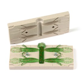 Soft Plastic Molds Lure Making Injection Molds Fishing Lures 4 Cavity Micro D Bomb 2.3''